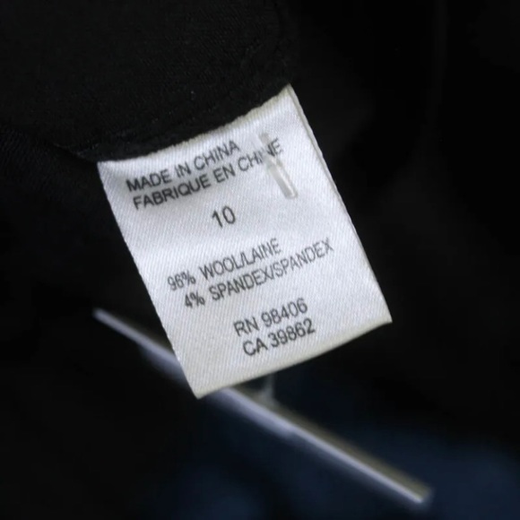 Theory Womens Back Zip Sleeveless Scoop Neck Sheath Dress Black Wool Size 10 - Picture 5 of 7